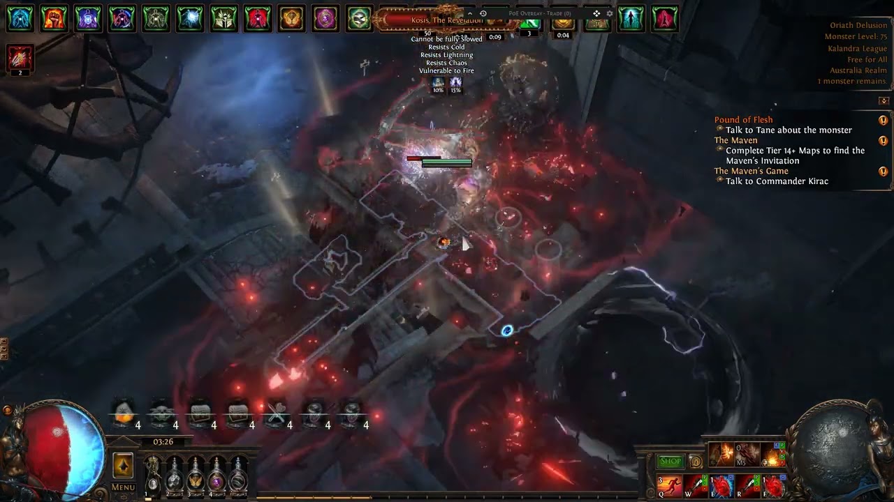 Path of Exile 3.19 / 3.20 Strongest Build - facetanking Omni/Kosis Deathless. Cremation Baby.