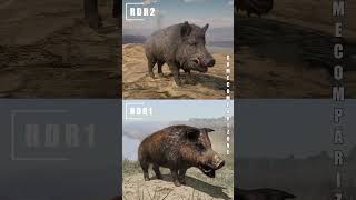 This is HOW you IMPROVE your game - RDR1 vs RDR 2 ANIMALS graphics comparison