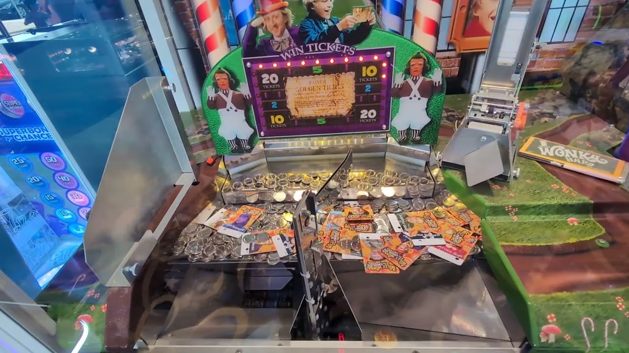 Playing The Wonka Ticket Game In The Arcades