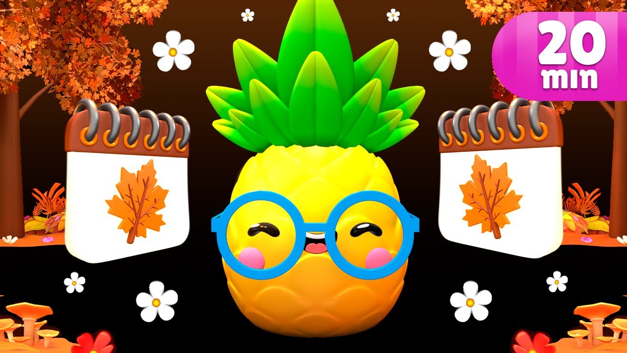 Baby Fruit Dancing - 20 MIN - AUTUMN IS HERE! ✨🍂 Sensory Video ✨🍂🍂✨