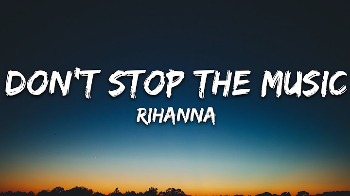 Don't Stop the Music Lyric Video version - Lyric Video performance video thumbnail