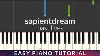 sapientdream - past lives EASY Piano Tutorial + Lyrics Resimi