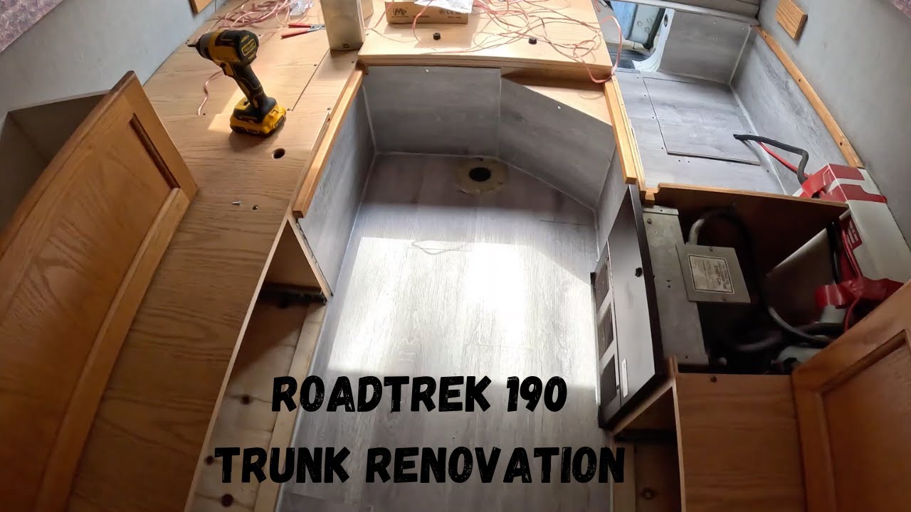 2001 Roadtrek 190 - Trunk and Dinette carpet removal and  renovation