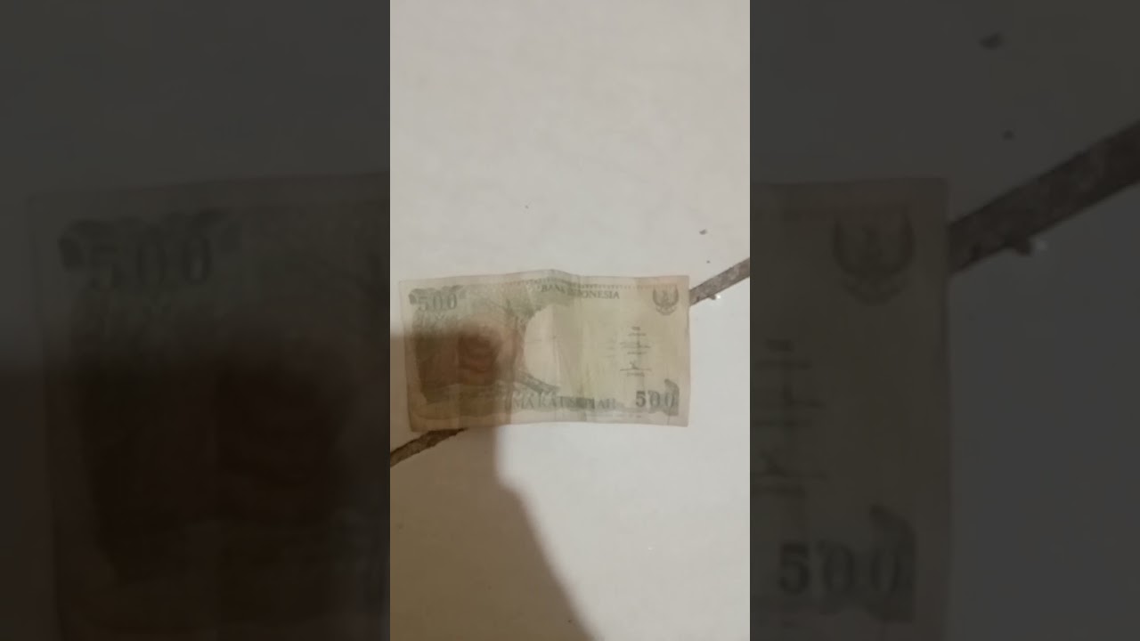 Menjual uang 500 rupiah orang utan