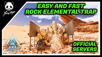 How To Make A EASY And FAST Rock Golem Trap In Scorched Earth | ARK: Survival Ascended
