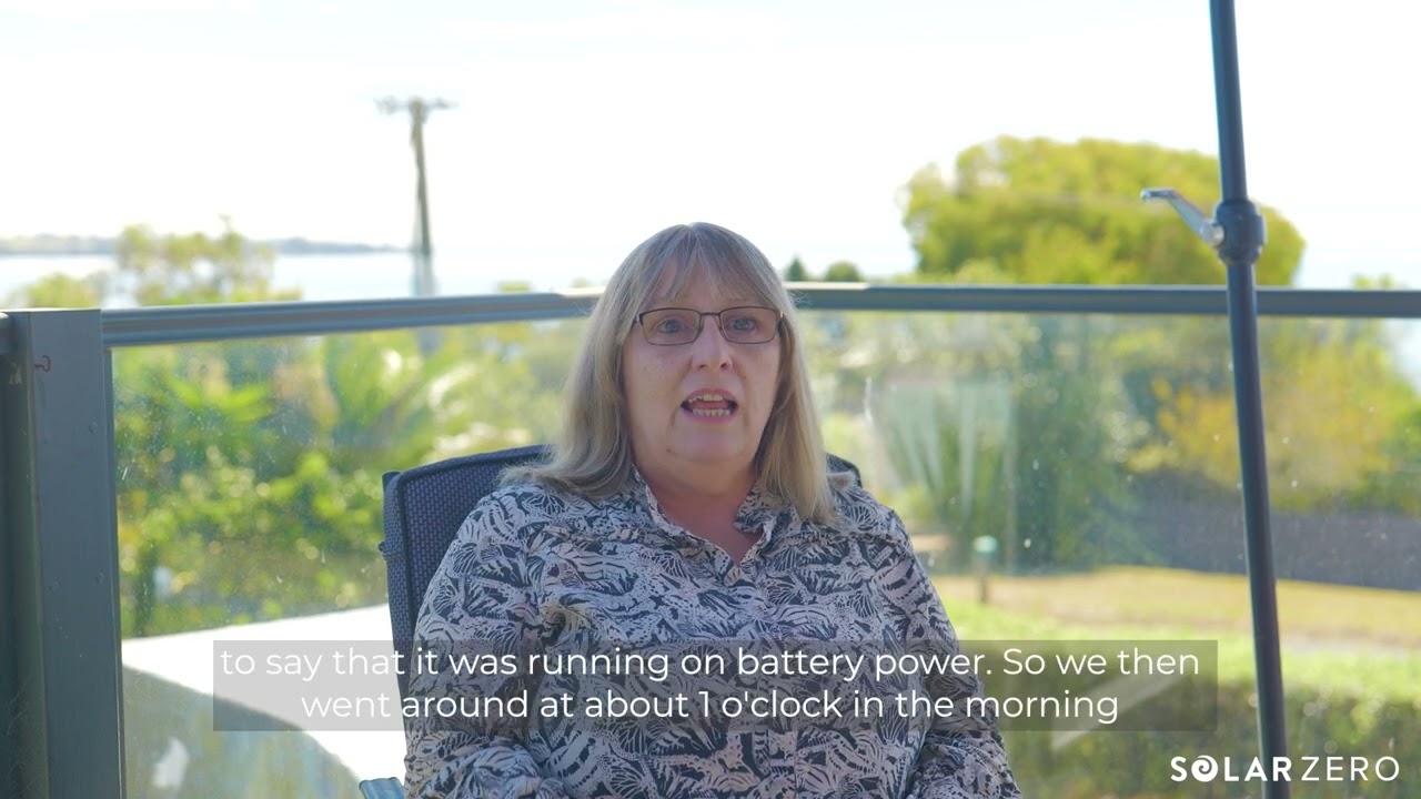 solarZero Guardian: Sue Story having back up power in a cut
