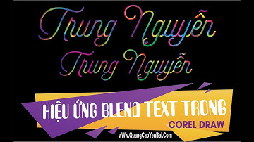 Hướng Dẫn Thực Hành Blend Text Trong Corel X7 | Dạy Học Đồ Họa | Hiệu Ứng Corel Draw | Mẹo Vặt Corel