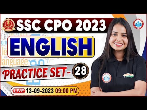 SSC CPO 2023, CPO English Practice Set 28, SSC MTS & CPO Class | SSC MTS English Class By Kiran Mam