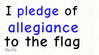 Quiz Time Pledge Of Allegiance