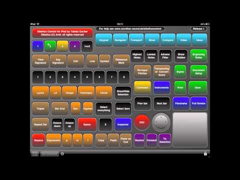 Sibelius Control for iPad - Screencast