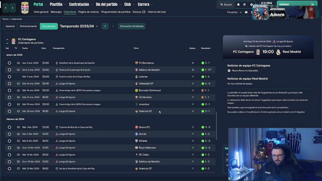🔴FOOTBALL MANAGER 26🔴PARTIDA BUGUEADA, HAY QUE REPETIR PARTIDOS  - CARTAGENA T-9 🔴