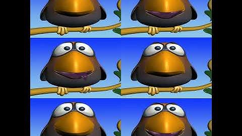 3D Model of Cartoon Bird Rigged Review