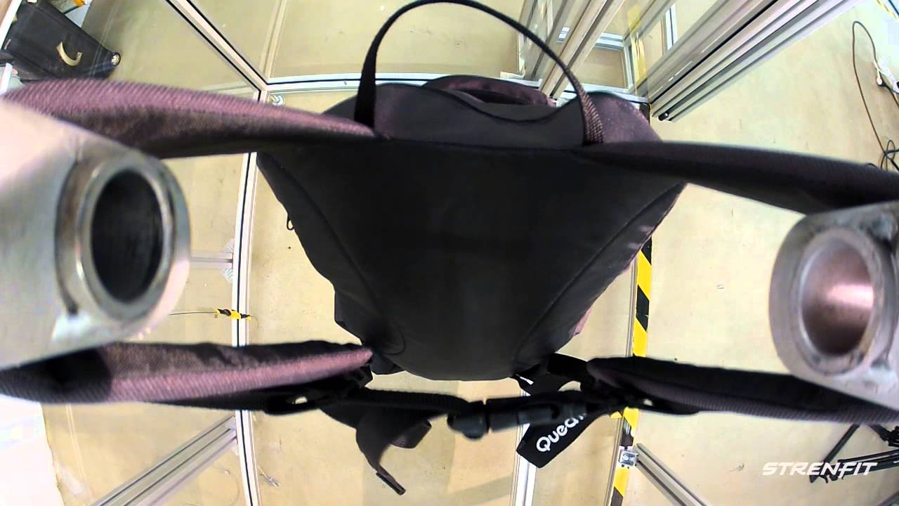 STRENFIT® jerk test on Quechua arpenaz 10 backpack