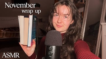 ASMR || Books I Read in November (book triggers & whispers)