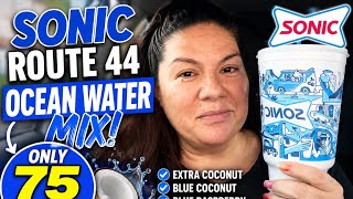 🥥 Sonic’s 75-Cal Ocean Water Hack! 🌊 Route 44 Tastes Like Dessert!
