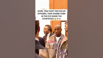when 2Pac shot two police officers, then stared them in the eye inside the courtroom 🤨👁️👁️ #2pac