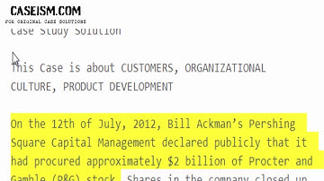 Procter & Gamble Case Study Help - Caseism.com