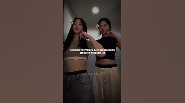 One is introvert , other is extrovert!! #aesthetic #shorts #viral  #trending #fyp #1million