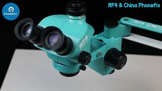 Install & Use RF4 RF-FX23A RF-FX35A 7-50X Trinocular Stereo Microscope With Free Swing Bracket