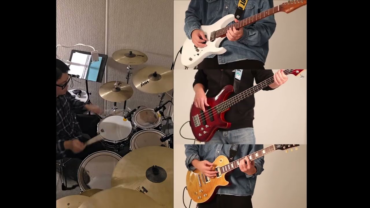 한로로 - 자처 기타,베이스,드럼 1인커버