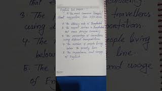 English 1st paper. Most common Graph/chart suggestion for HSC-2026