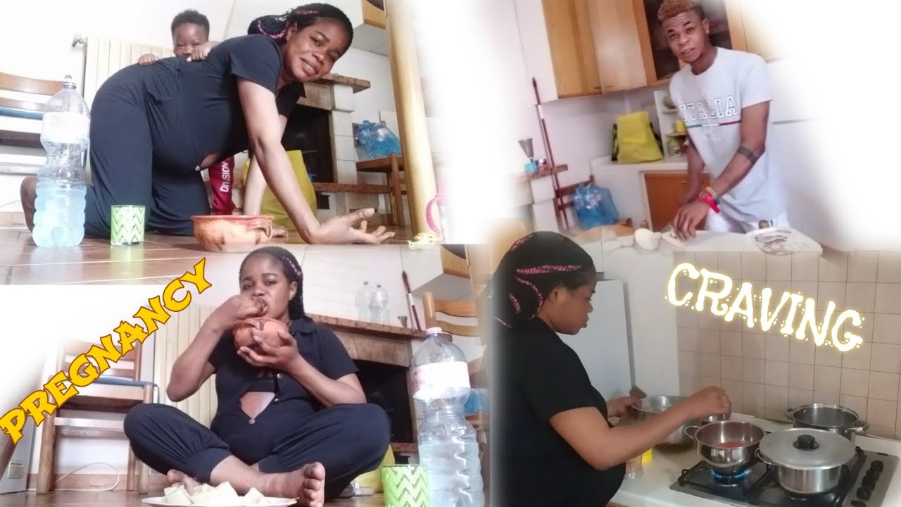 Pregnancy craving before baby comes / yam and owo mukbang african food