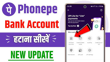 How to remove bank account from phonepe new update | Phonepe se bank account kaise hataye new update