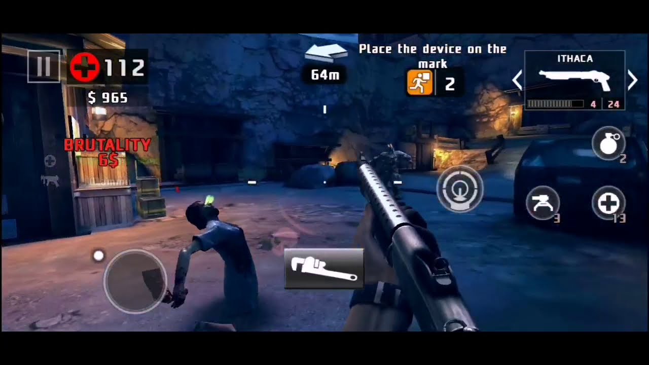 Dead trigger 2 part 5 hard gameplay from scientific peek to blow out - 720HD