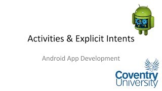 Lab 4 - Activities & Explicit Intents