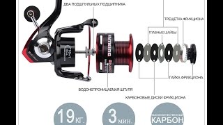 Безинерционная катушка для спининга Kastking Sharky 2, утопили  разбор обзор и внутреннее устройство