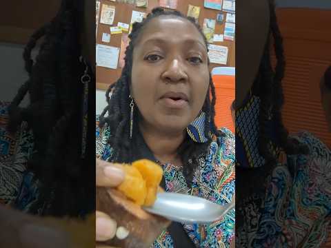 Eating Madd fruit in Senegal for first time