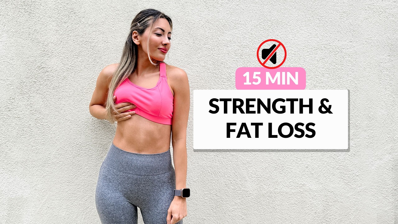 Non Music 15-Min Functional Strength & Fat Loss Workout | No Equipment, No Repeat, At Home Burn