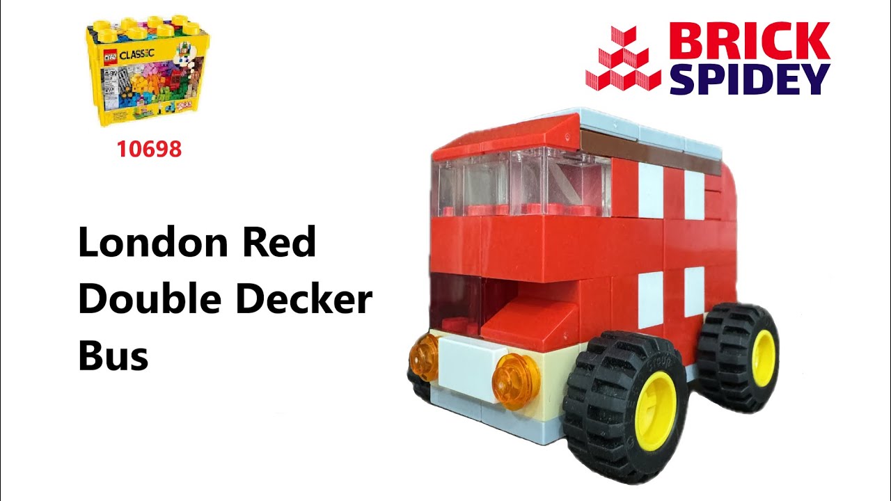 Lego 10698 How to make a London Red Double Decker Bus using Lego 10698 tutorial 