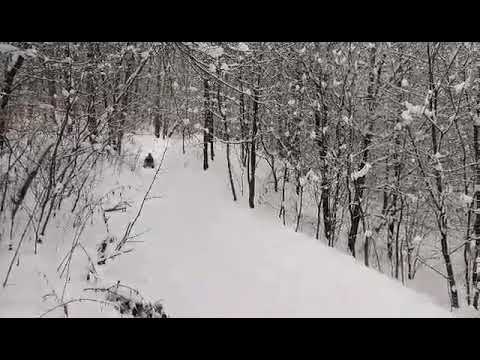 Sanki ŚLIZG - snow glide - extreme slide in forest