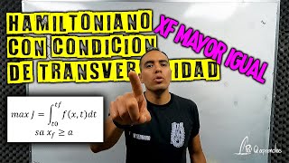 Transversality condition xf greater than or equal to