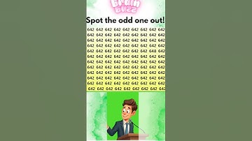 Only GENIUSES Can Spot the Odd Number Out in 5 Seconds! 🔍#shorts#findthenumber #eyesontest#brainbuzz