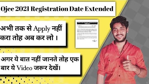 Ojee Registration Date Extended ||Official Notification || Ojee 2021 || Full Details || Job House