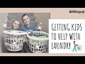 🧺 Simple LAUNDRY ROUTINE || getting kids to help with laundry