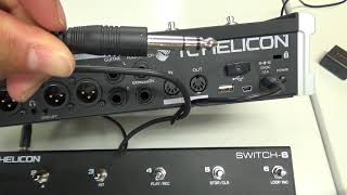 VoiceLive 3 セットアップ Footswitch設定