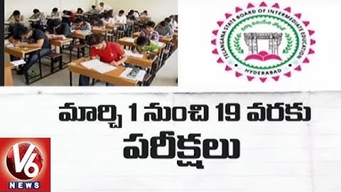 Board Of Intermediate : All Arrangements Set For Inter Exams | Hyderabad | V6 News