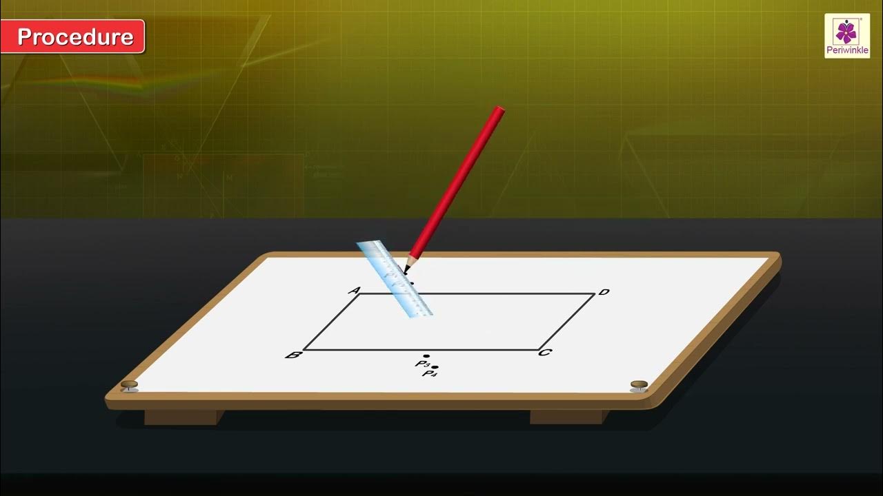 Refraction of Light using Rectangular Glass Slab Physics Experiment