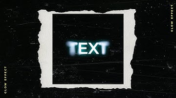 How to Create Glow and Blurry Text Effect In Photoshop