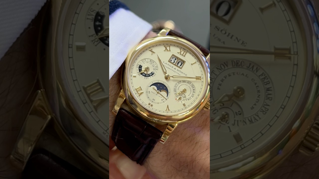 $90,000.00 PERPETUAL CALENDAR: A.Lange & Soehne Saxonia, GERMAN 