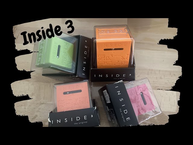 Pack Inside3 – Mean NoVICE + Awful NoVICE – Labyrinthe 3D En Cube – Casse-tête Spatial 4/13 Et 8/13 – Dès 14 Ans