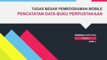Aplikasi Pencatatan Data Buku Perpustakaan Berbasis Mobile