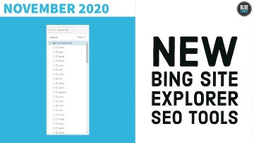 New Bing Site Explorer SEO Tools