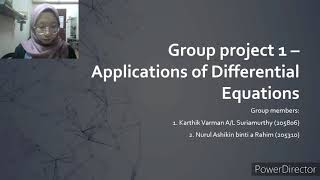 ECC 3012 - Maths project 1 (Differential Equations)