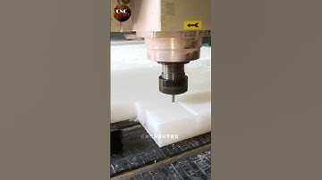 white derlin 30mm small size square cutting cncrouter machine #cnc #cncmill #cncrouter
