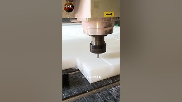 white derlin 30mm small size square cutting cncrouter machine #cnc #cncmill #cncrouter