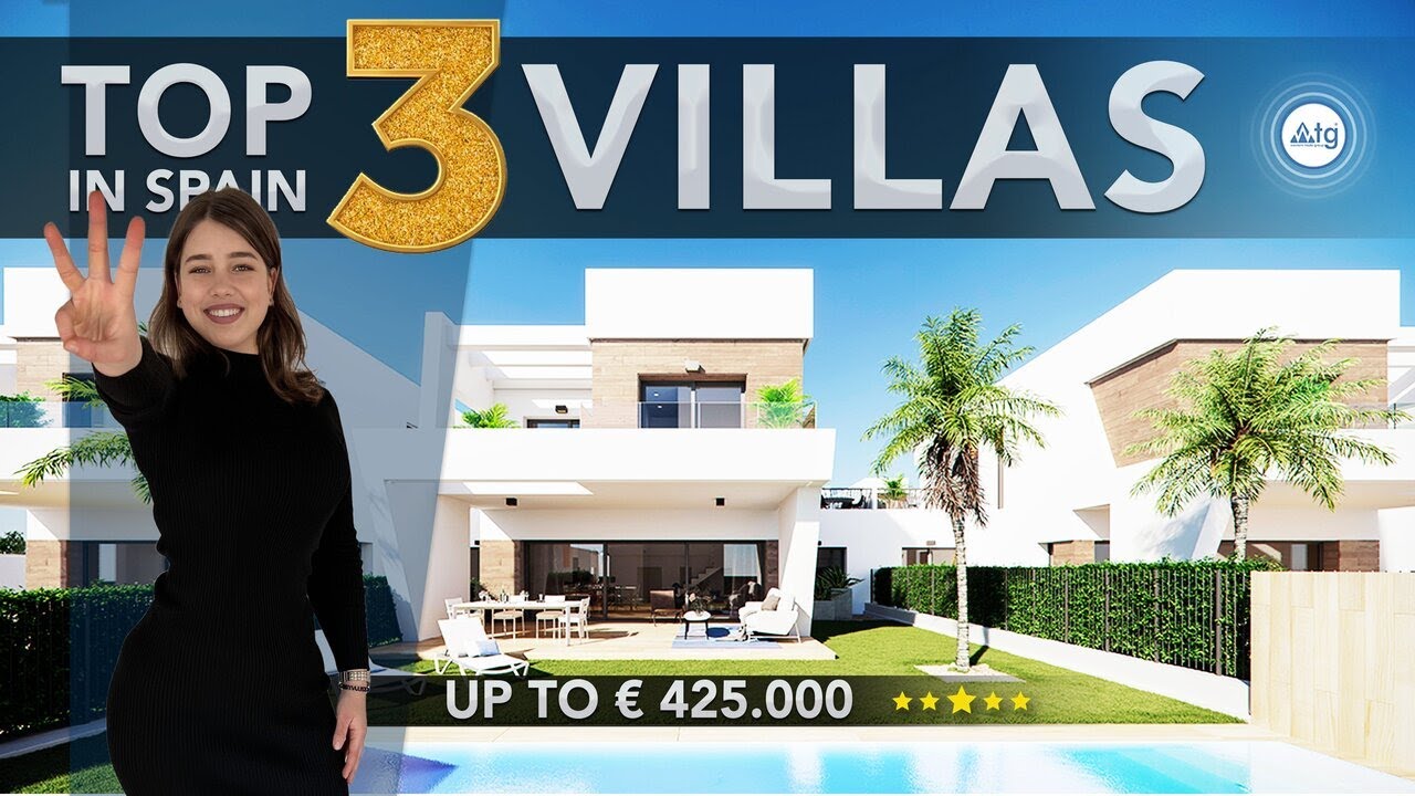 🏡 TOP 3 Villas in Spain up to € 425,000. Choose Best Property in Spain